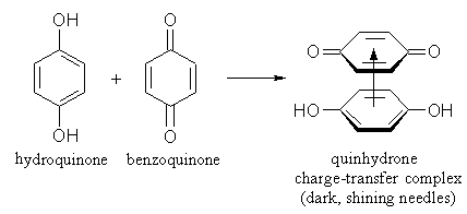 Molekulrn komplex hydrochinonu a chinonu