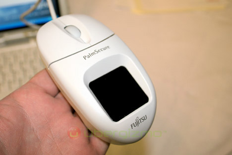 Fujitsu PalmSecure mouse: palm vein authentication system